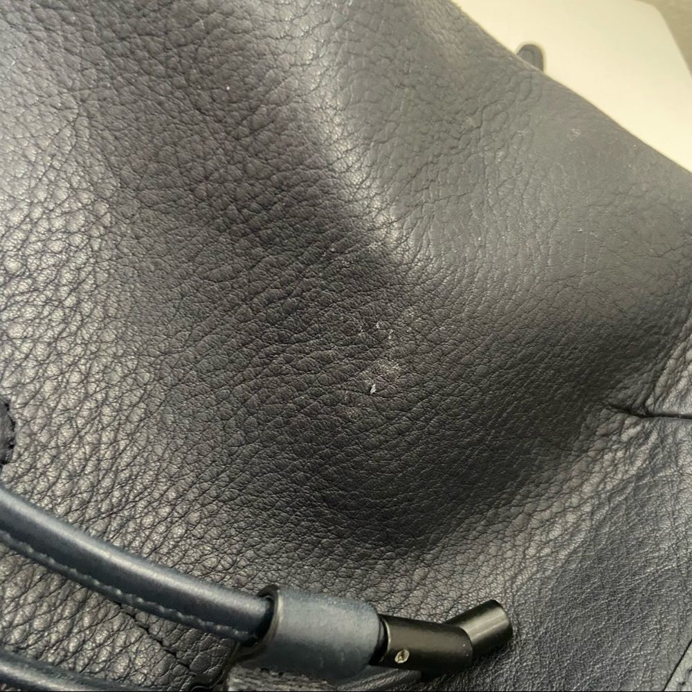 Rag & Bone navy blue leather backpack - Picture 4 of 16